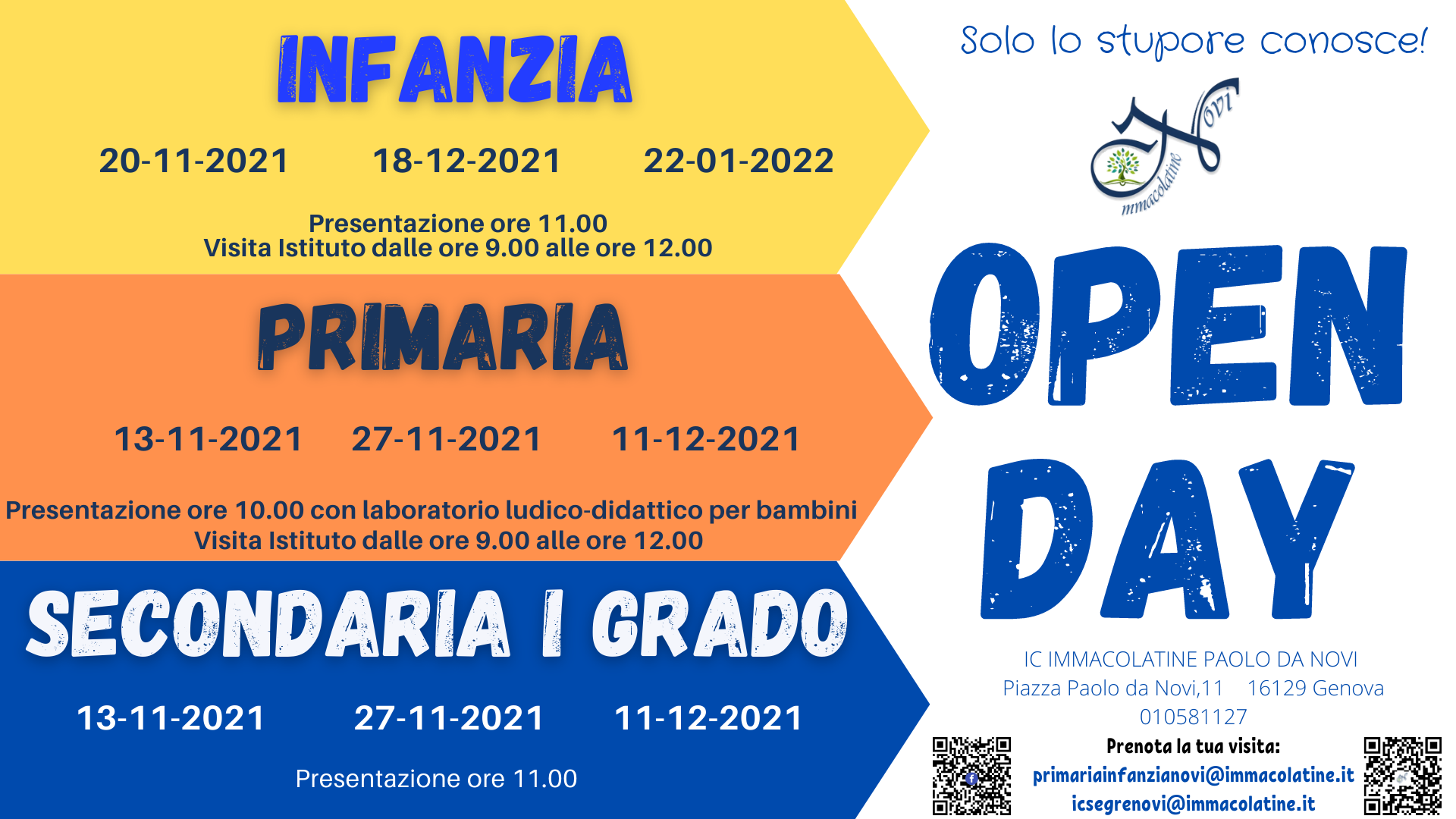Open day istituto 2021 2022