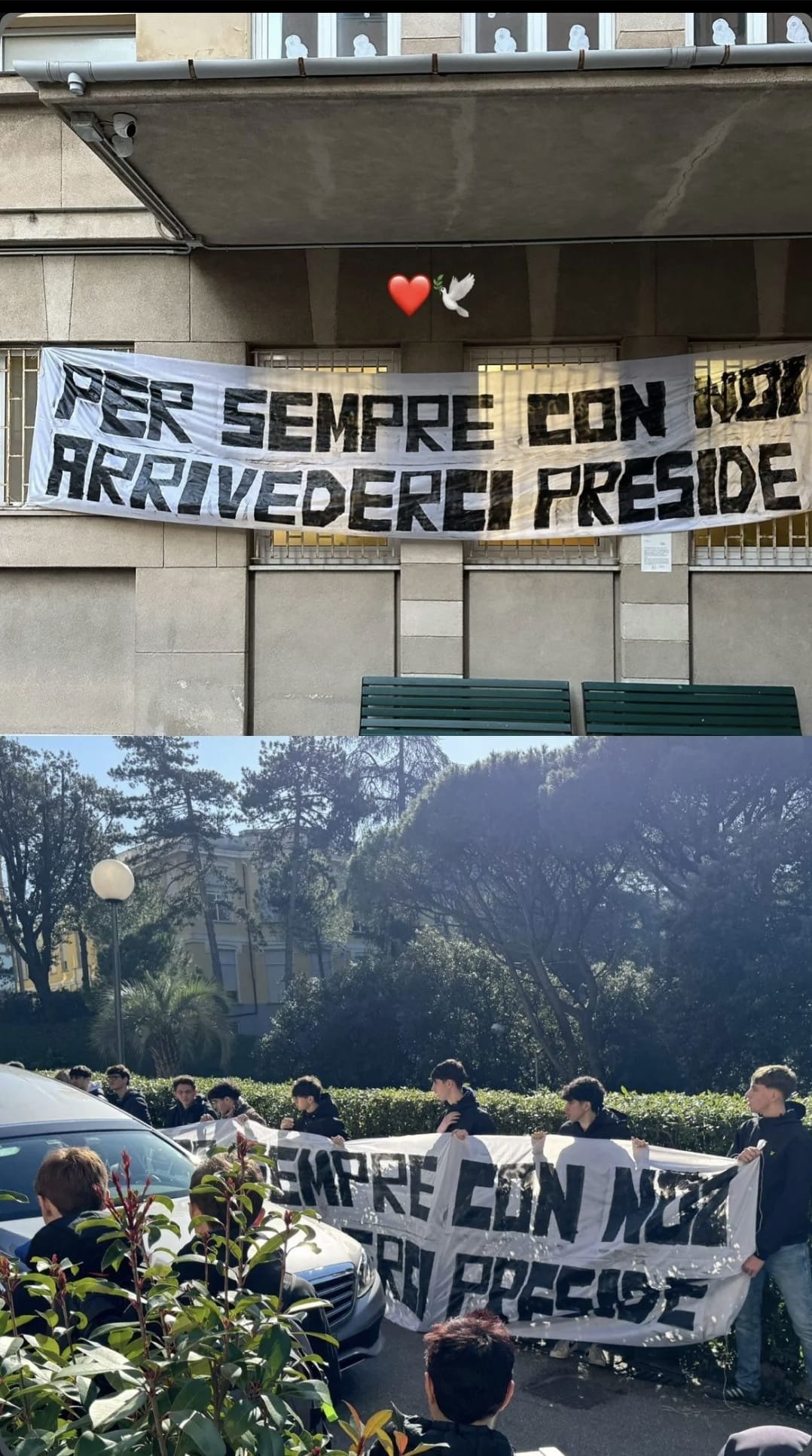 striscione per Vezzosi